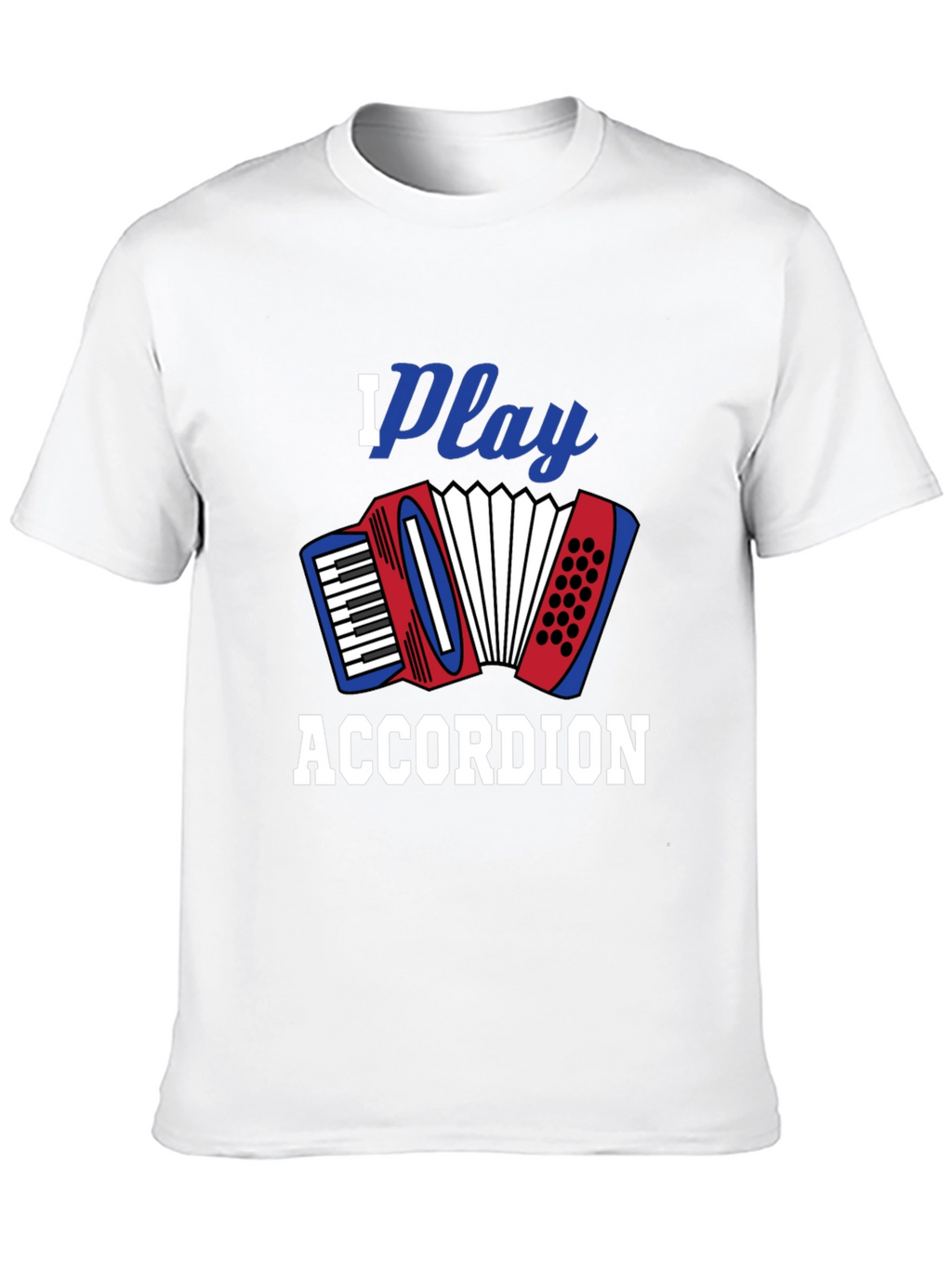 I Play Accordion Black T-Shirt