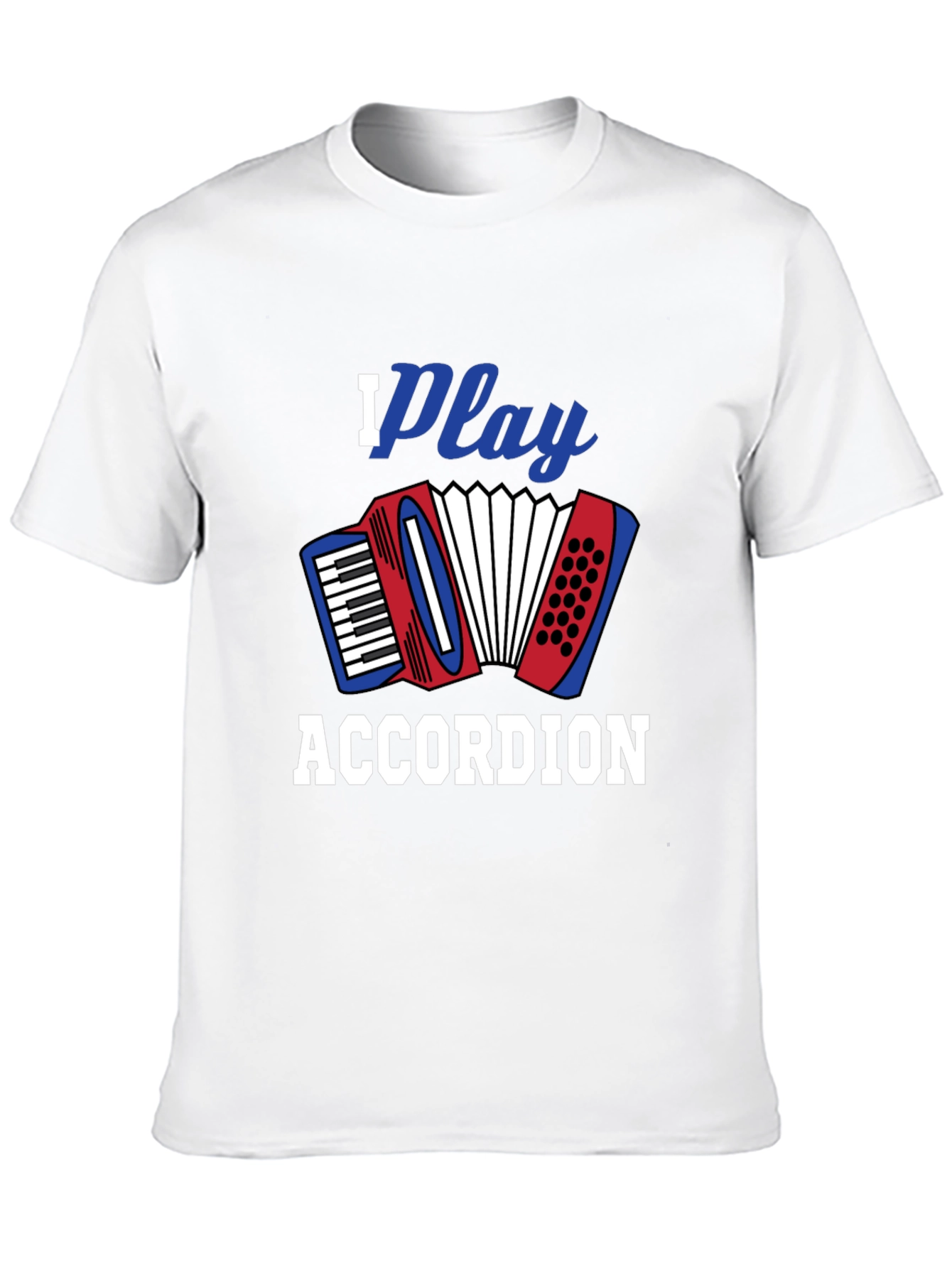 I Play Accordion Black T-Shirt