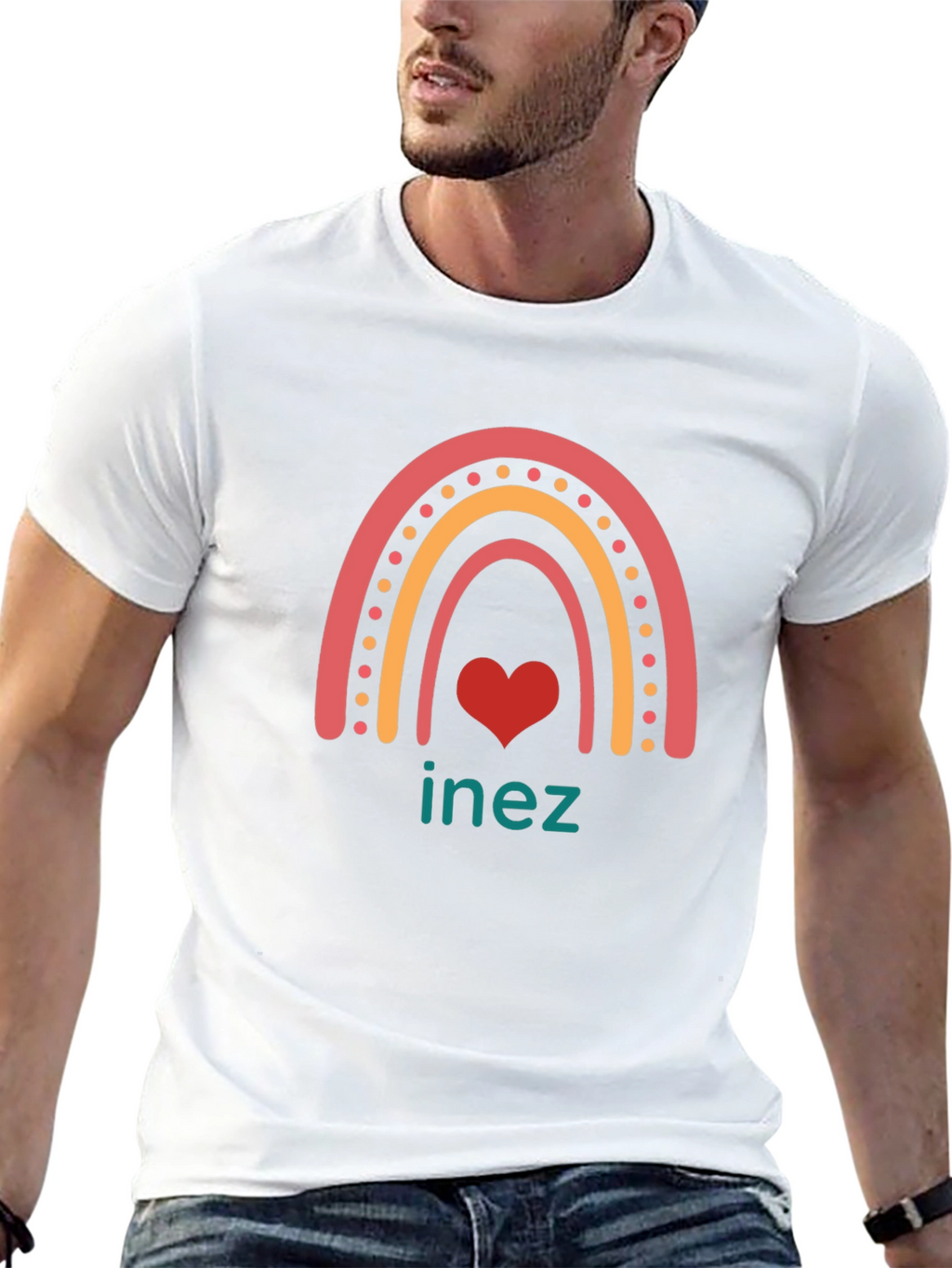 Rainbow Inez Heart T-Shirt