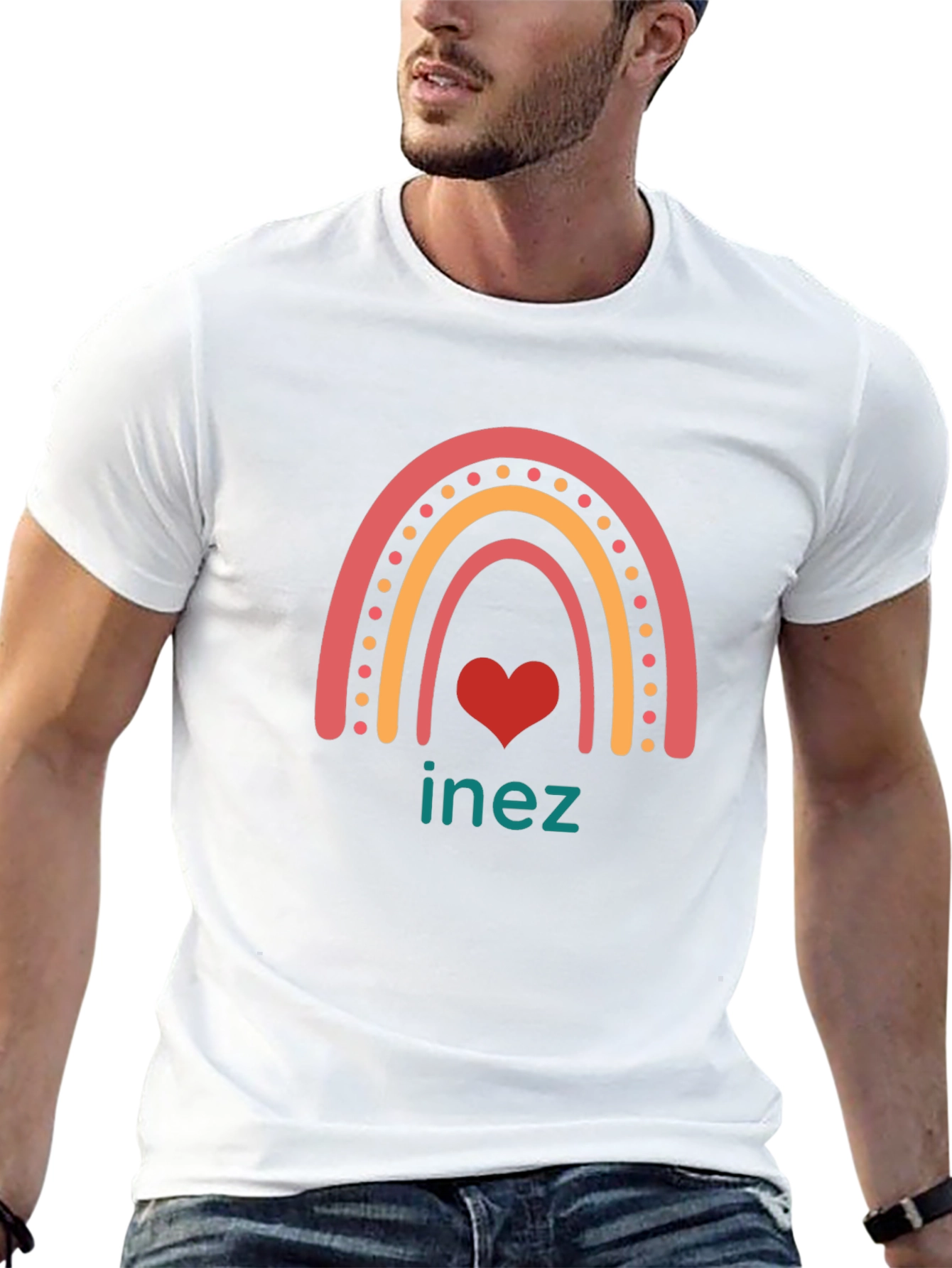 Rainbow Inez Heart T-Shirt