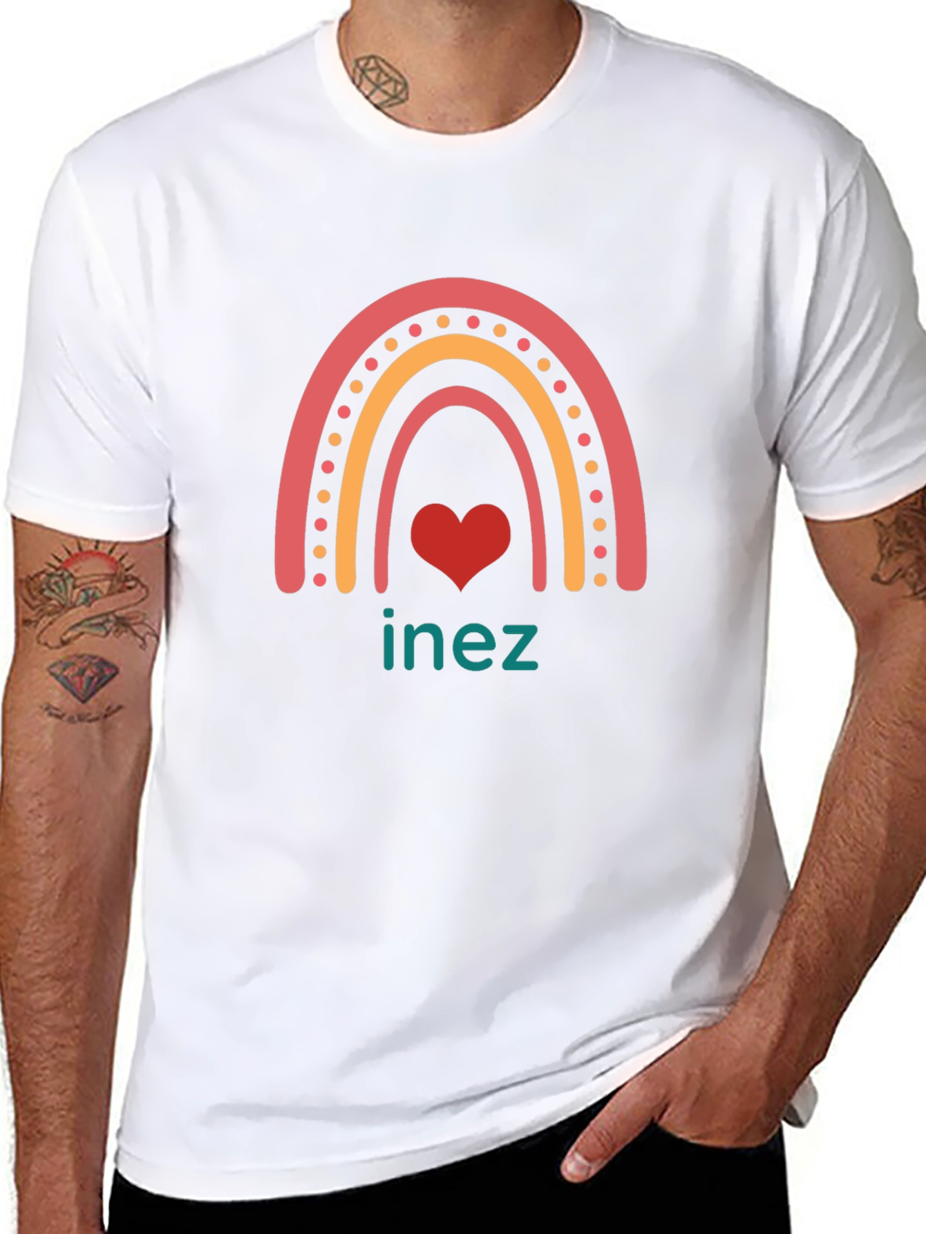 Rainbow Inez Heart T-Shirt