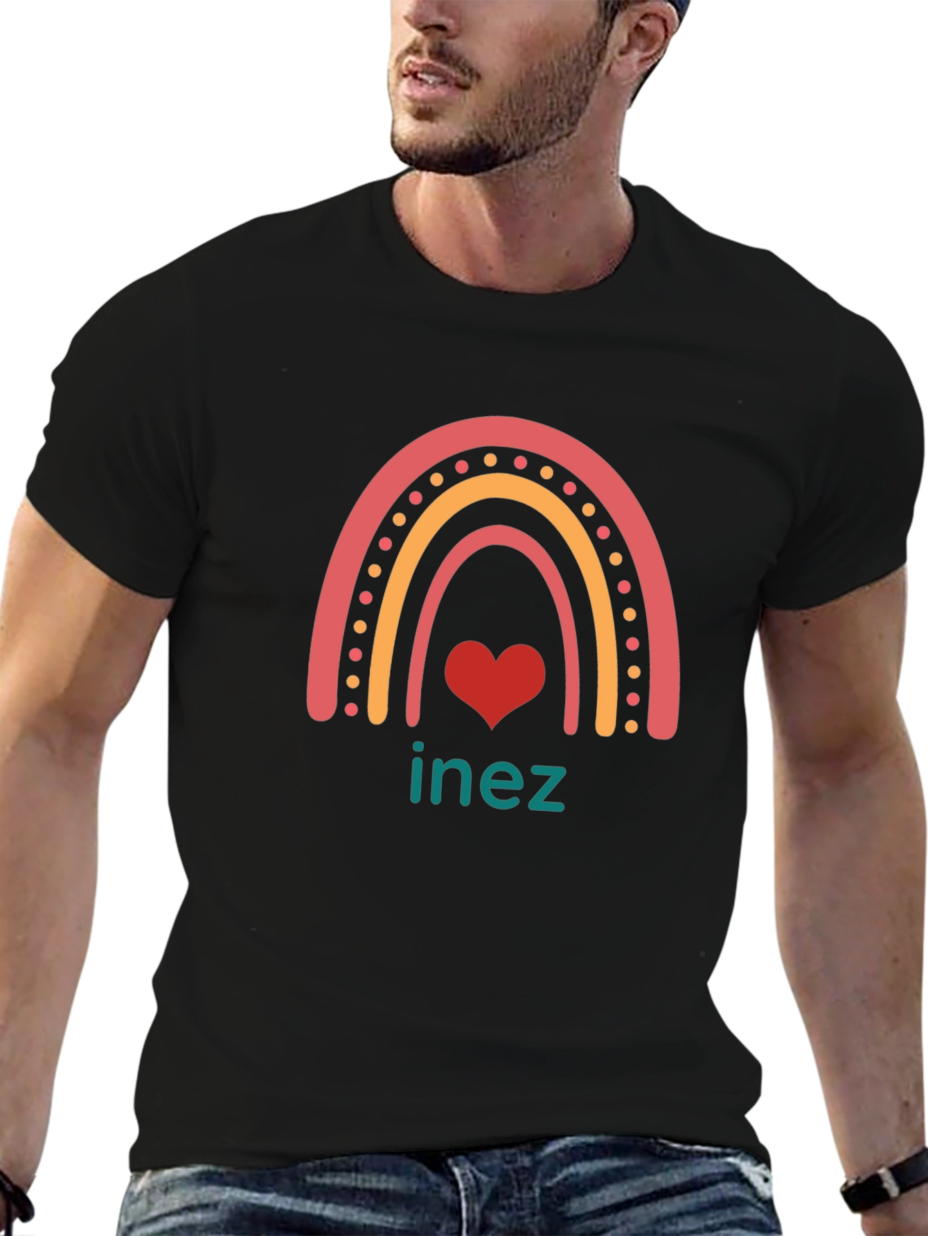 Rainbow Inez Heart T-Shirt