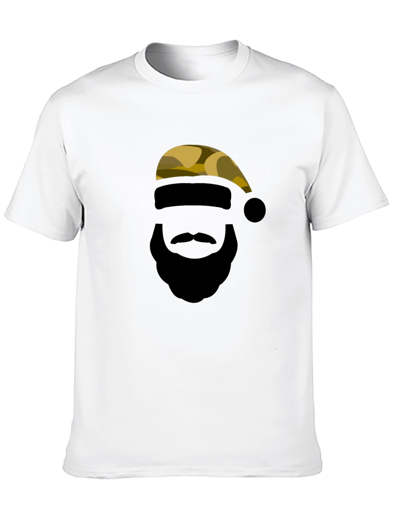 Camouflage Santa Silhouette Graphic Tee