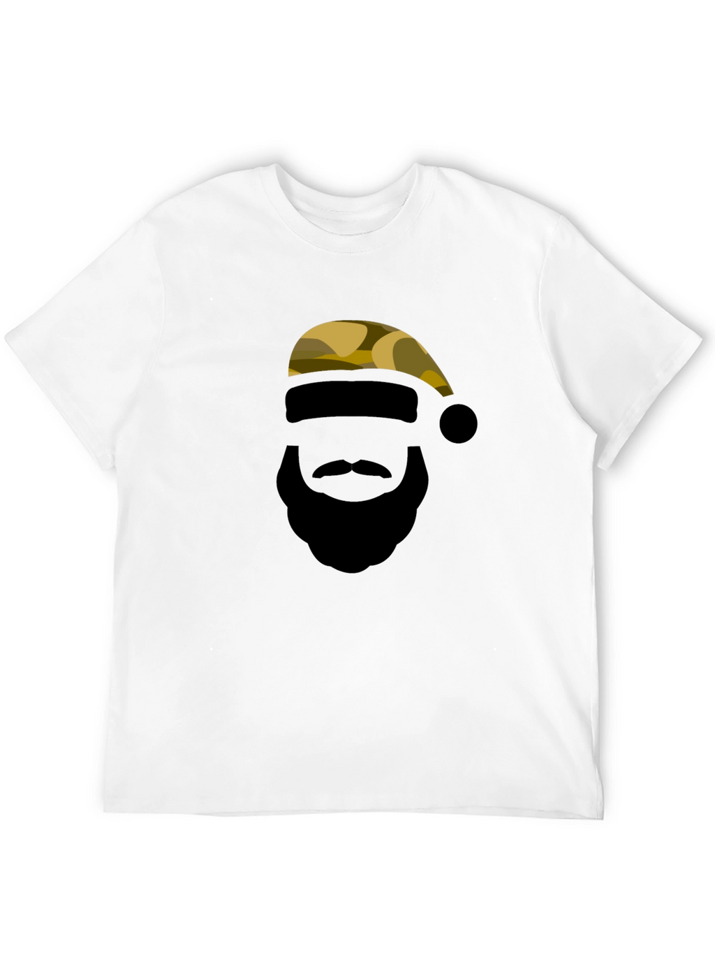 Camouflage Santa Silhouette Graphic Tee