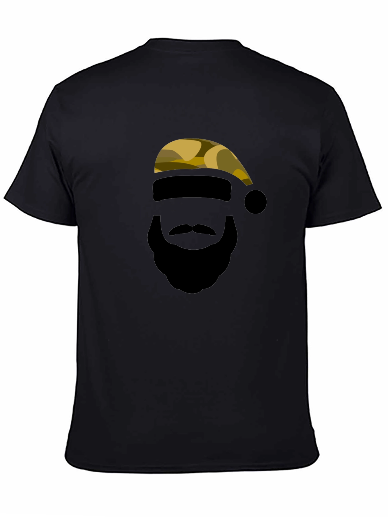 Camouflage Santa Silhouette Graphic Tee