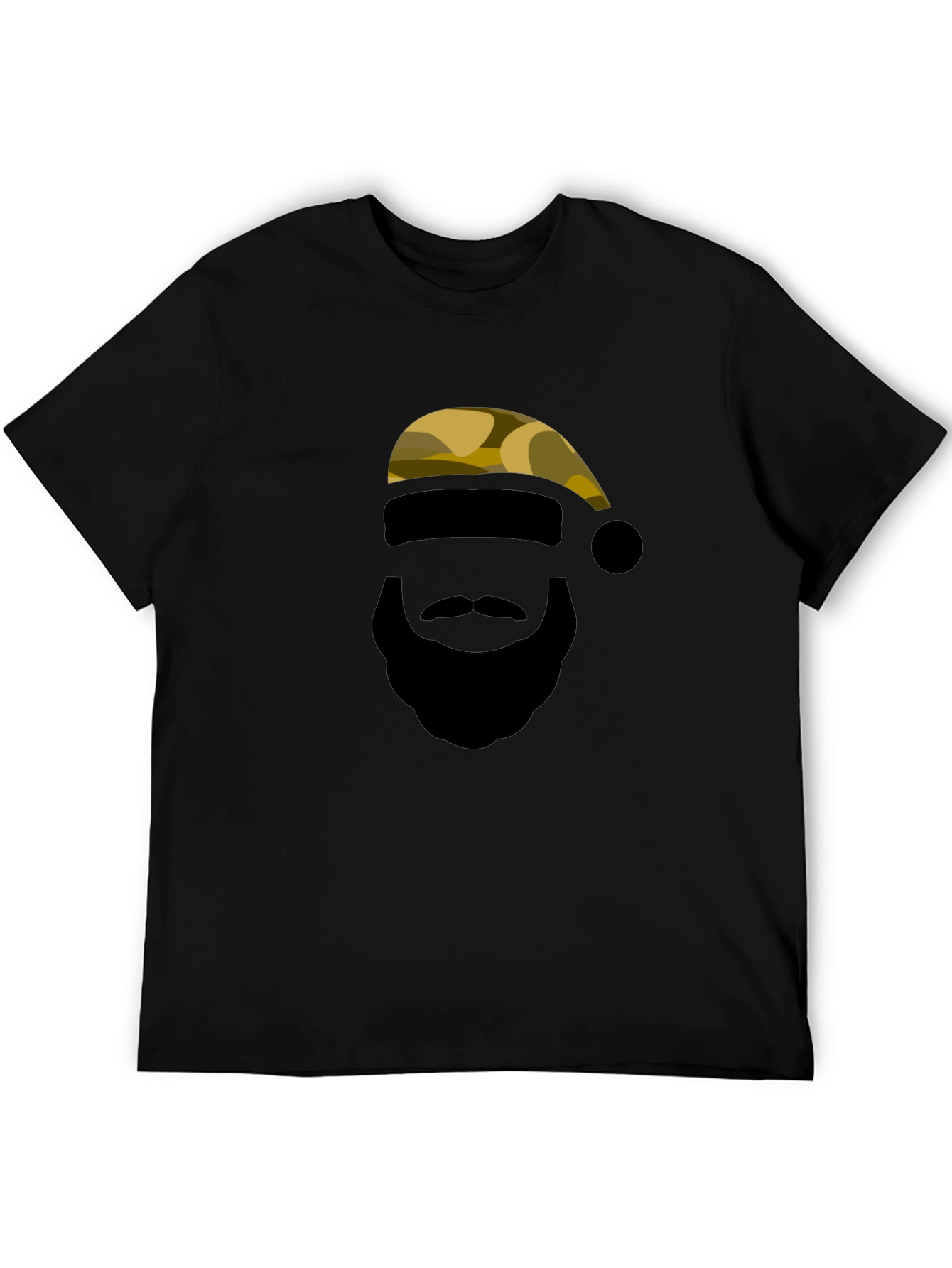 Camouflage Santa Silhouette Graphic Tee