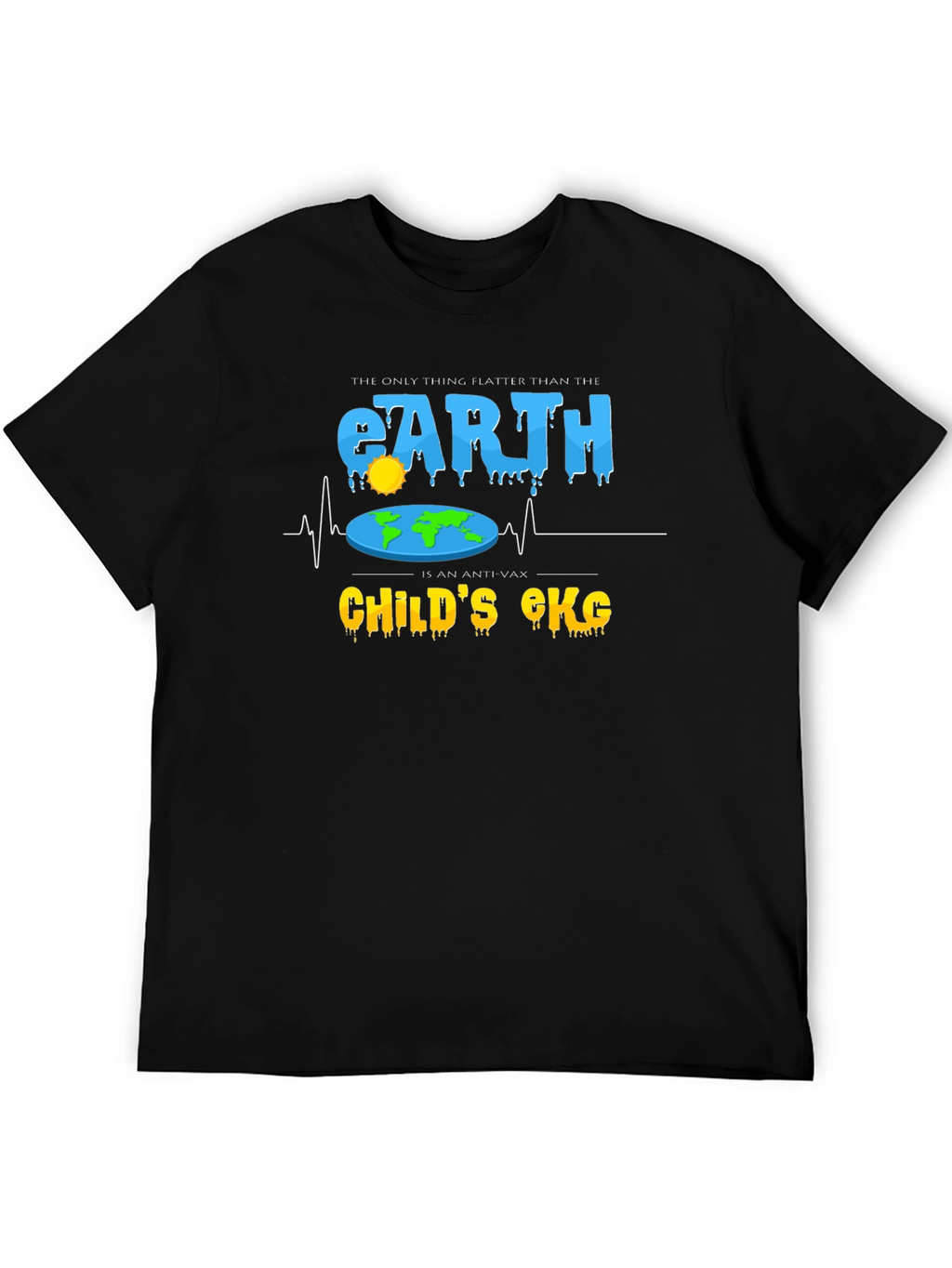 Flat Earth Anti-Vax T-Shirt