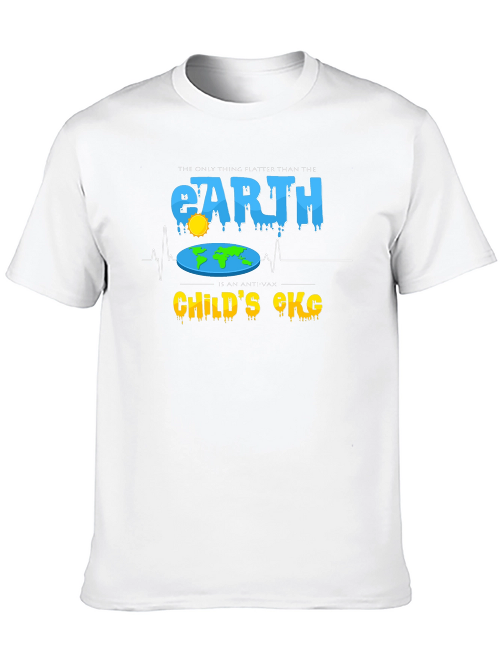 Flat Earth Anti-Vax T-Shirt