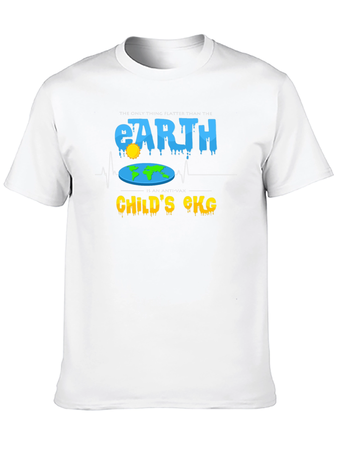 Flat Earth Anti-Vax T-Shirt