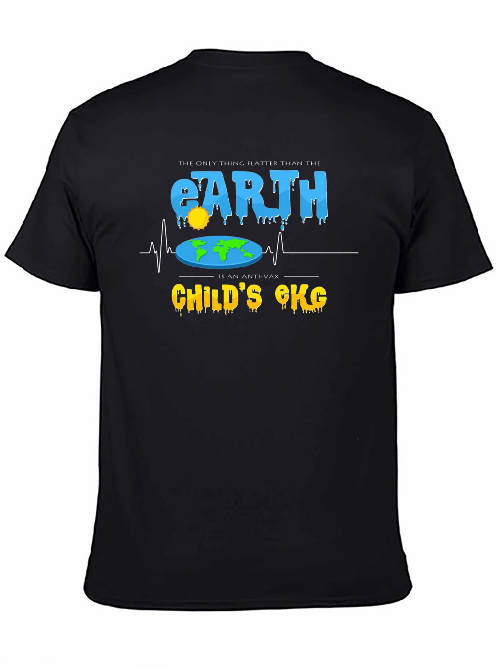 Flat Earth Anti-Vax T-Shirt
