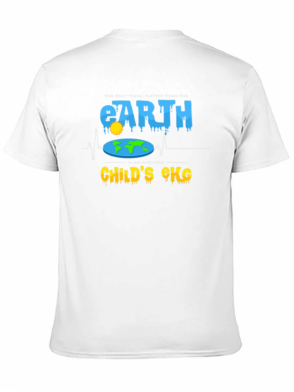 Flat Earth Anti-Vax T-Shirt