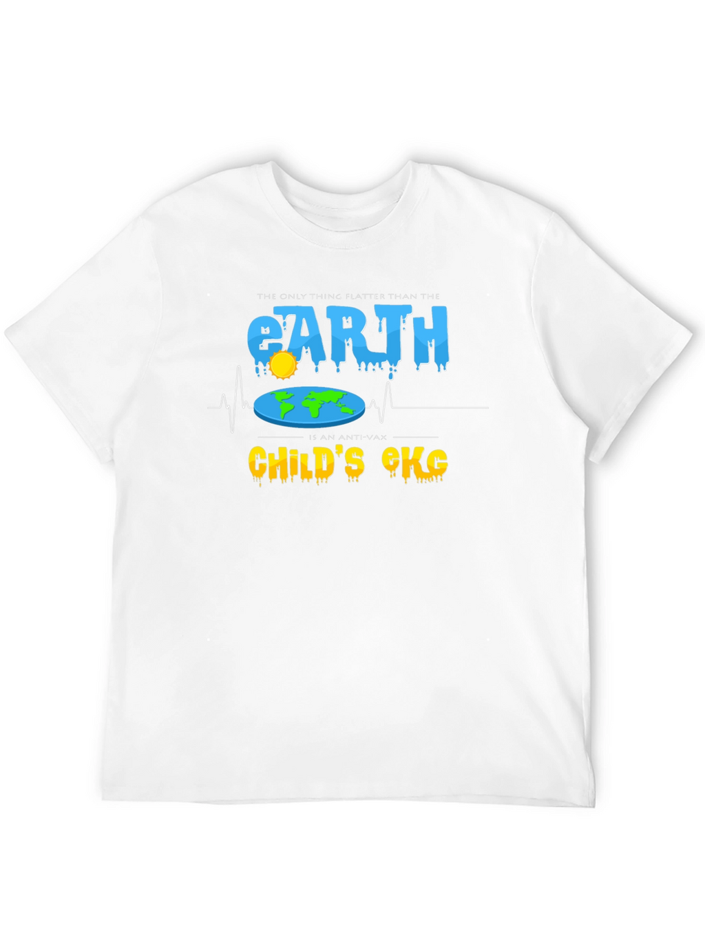 Flat Earth Anti-Vax T-Shirt
