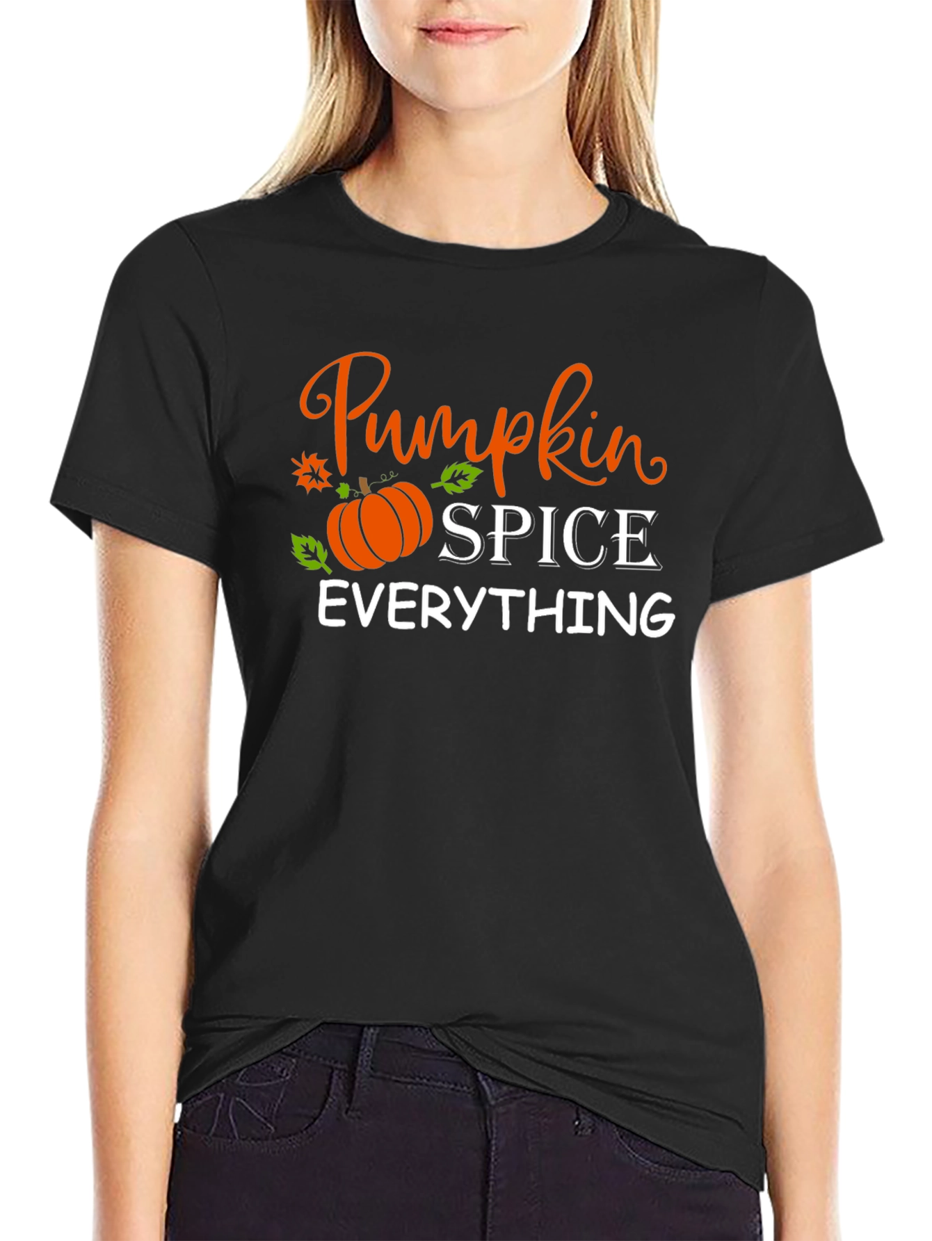 Pumpkin Spice Everything Black T-Shirt