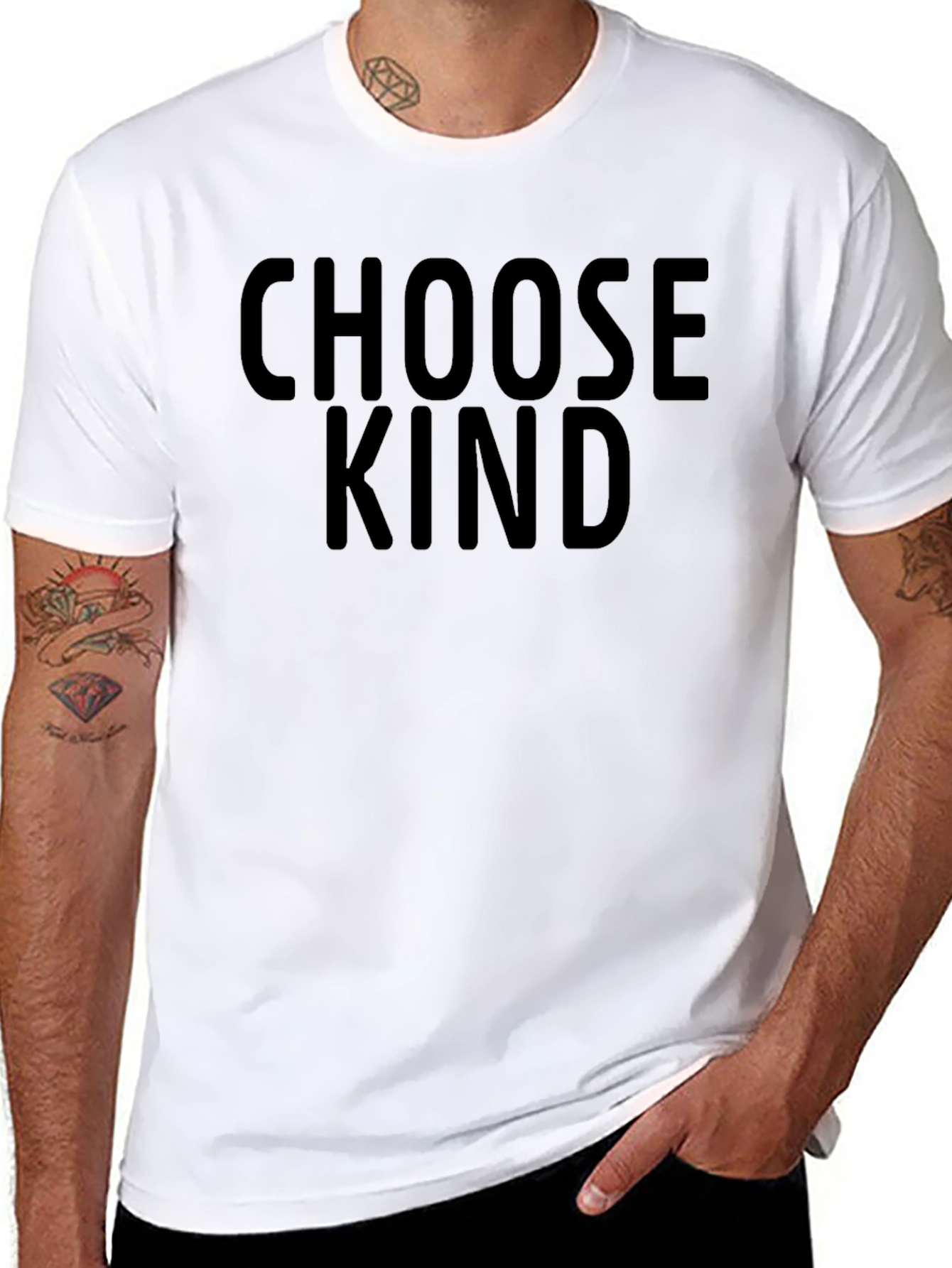 Choose Kind Black Cotton T-Shirt
