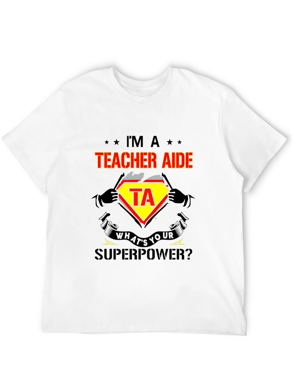 Teacher Aide Superpower Graphic T-Shirt