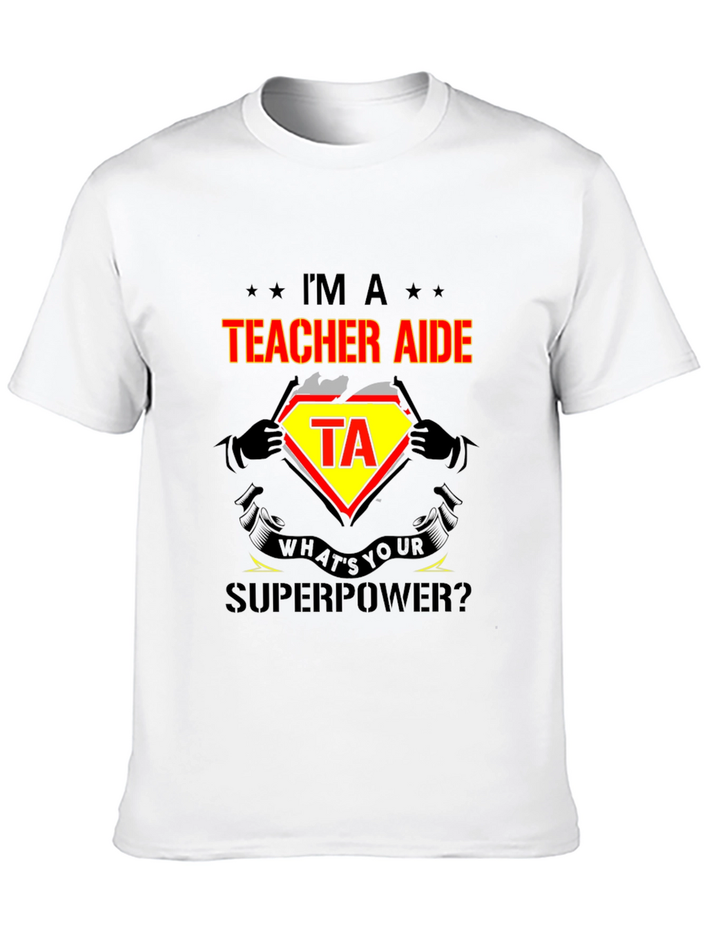 Teacher Aide Superpower Graphic T-Shirt