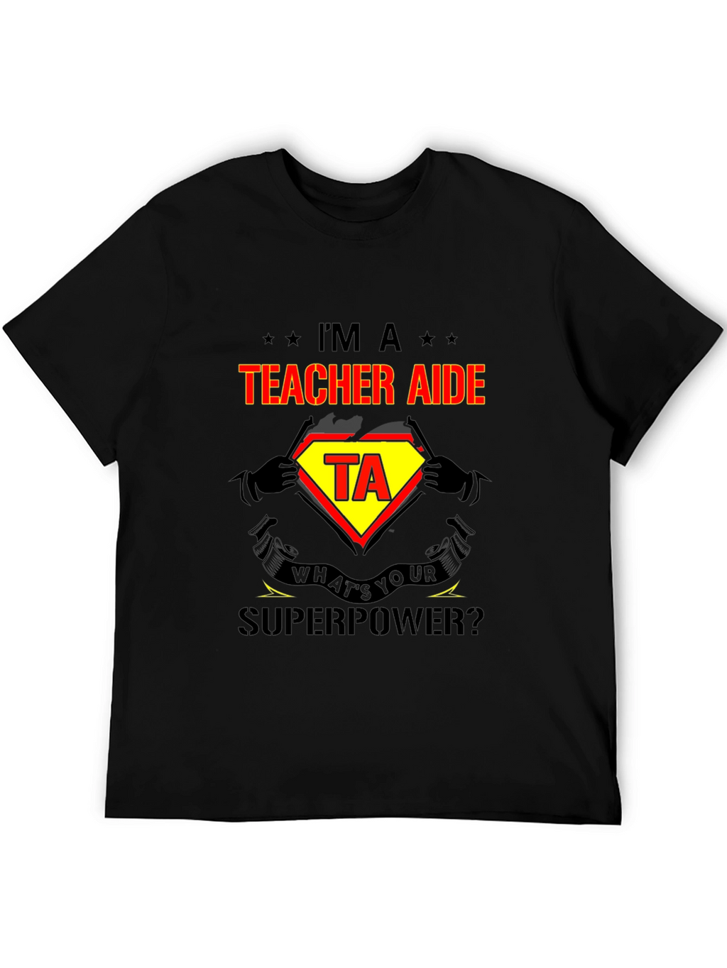 Teacher Aide Superpower Graphic T-Shirt