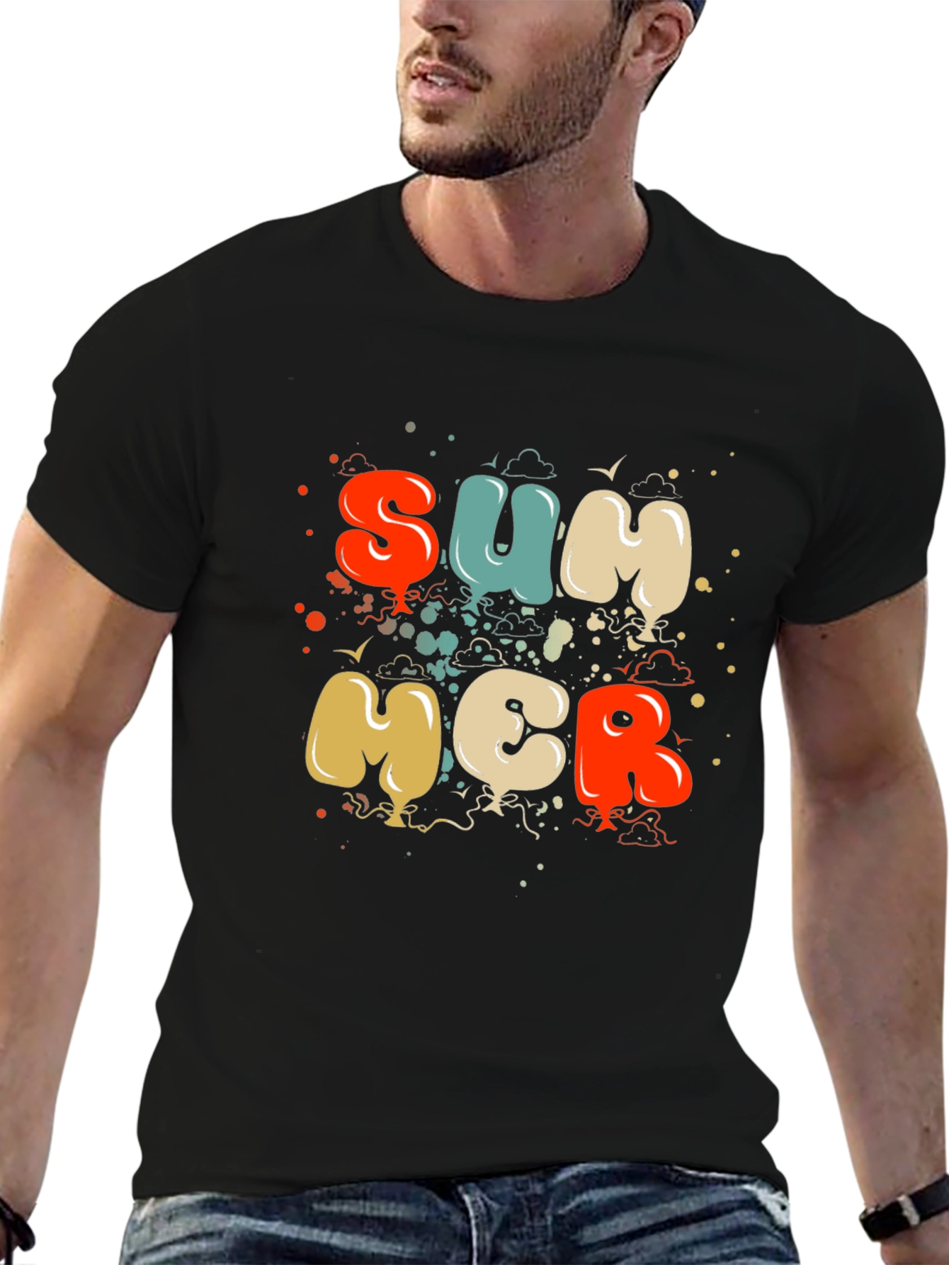 Summer Graphic Tee - Retro Style