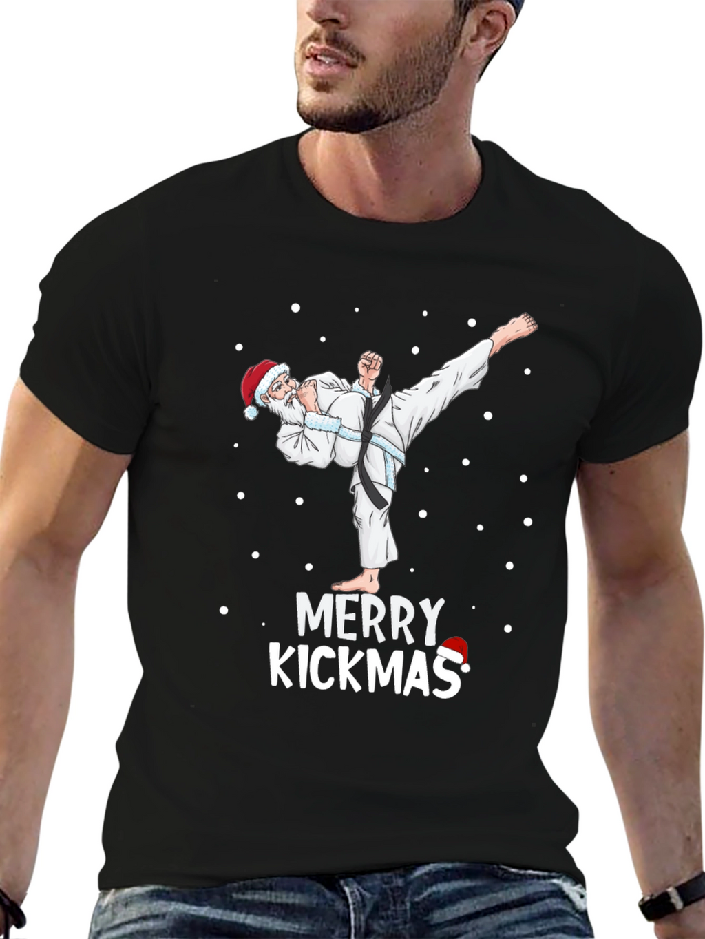 Merry Kickmas Santa Karate T-Shirt