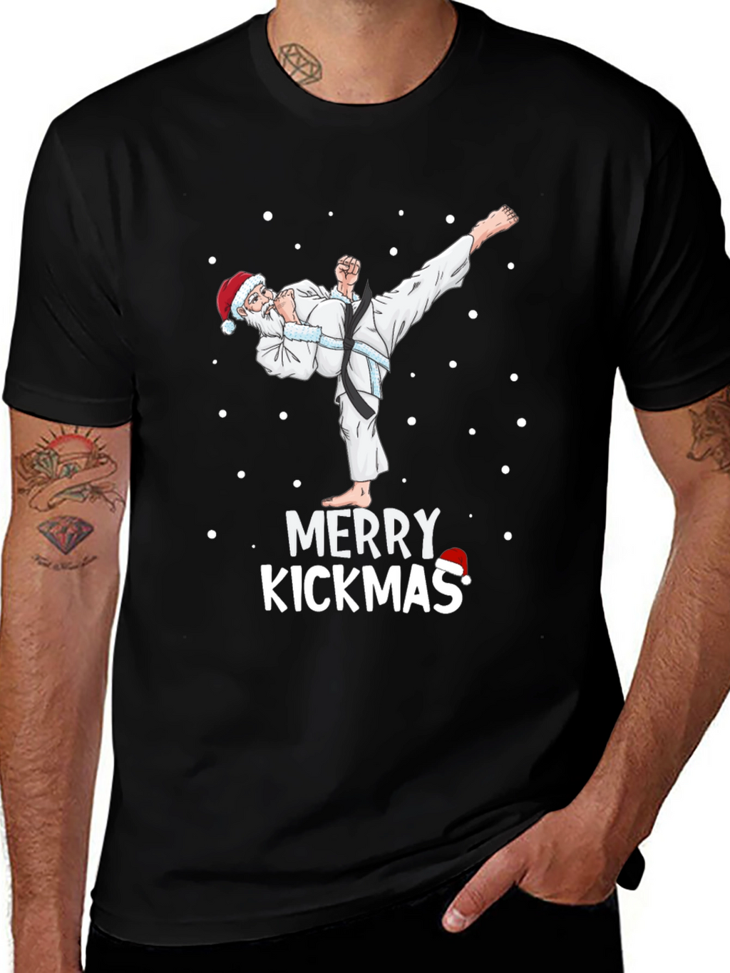 Merry Kickmas Santa Karate T-Shirt