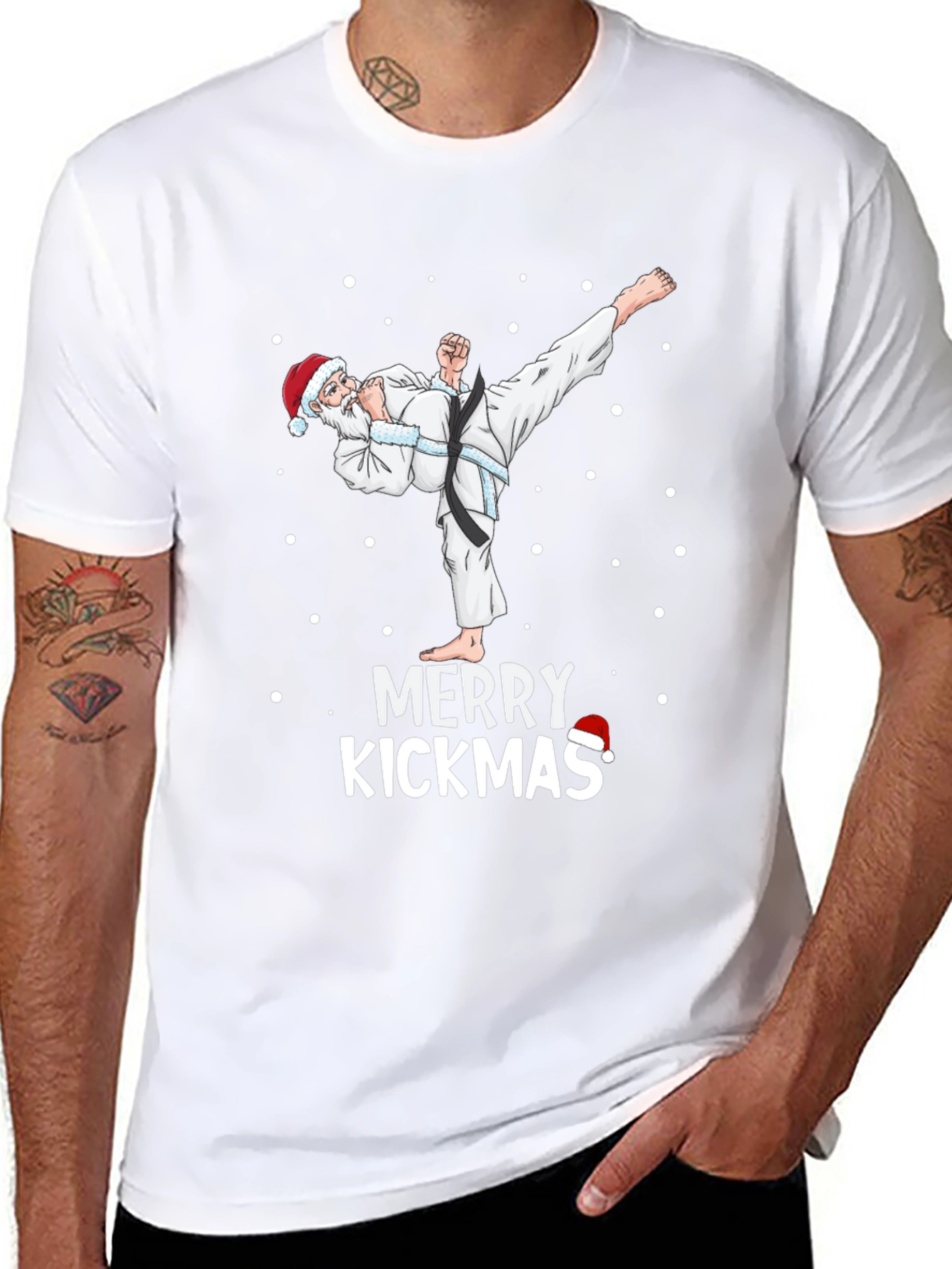 Merry Kickmas Santa Karate T-Shirt