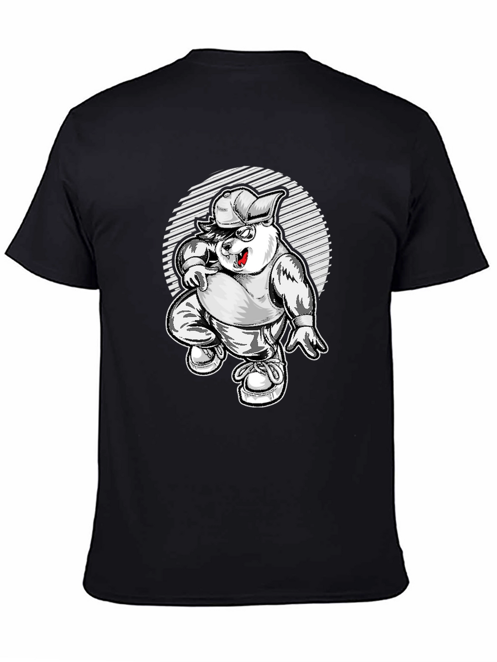 Cool Cartoon Bear Graphic Tee