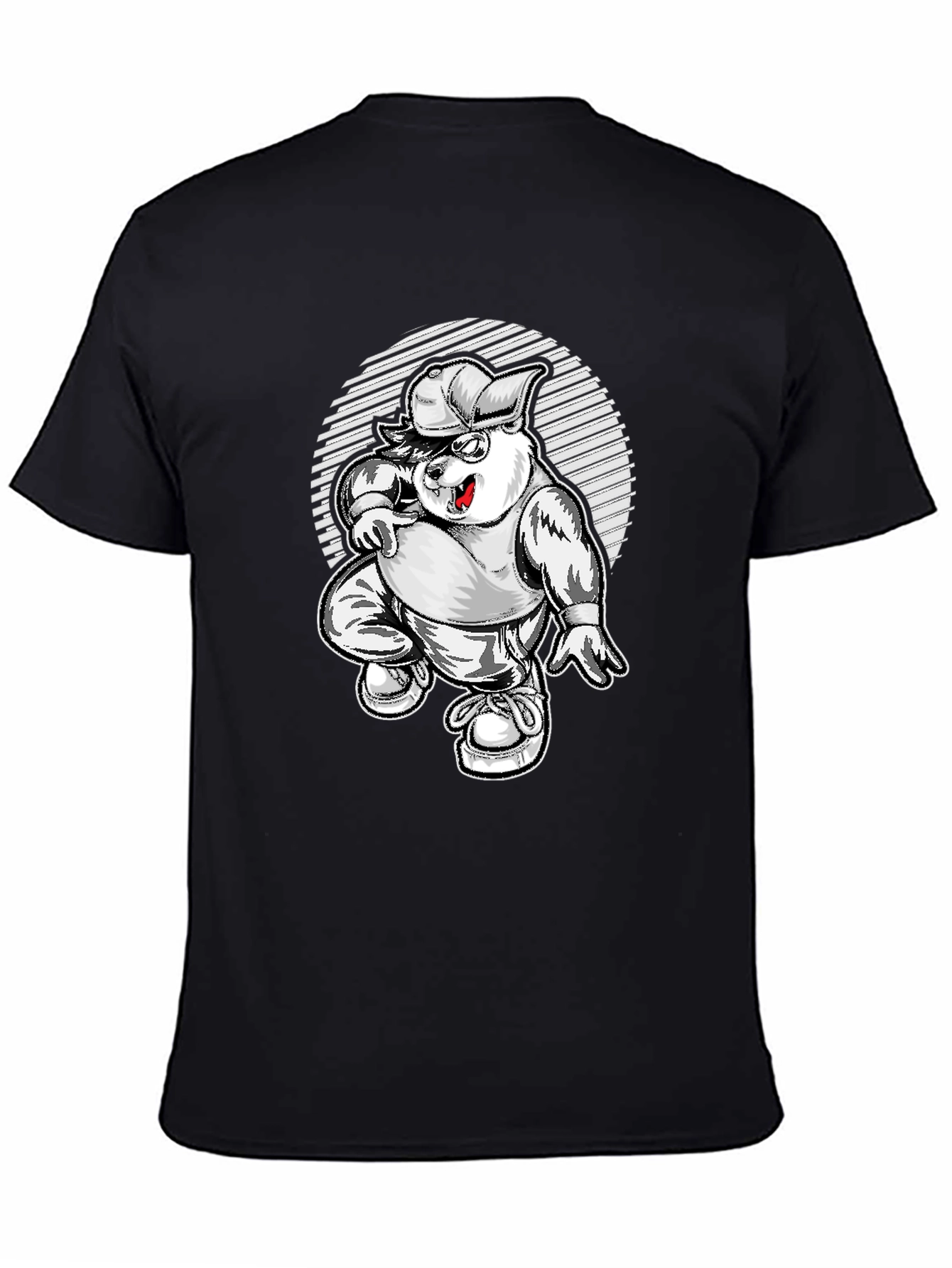 Cool Cartoon Bear Graphic Tee