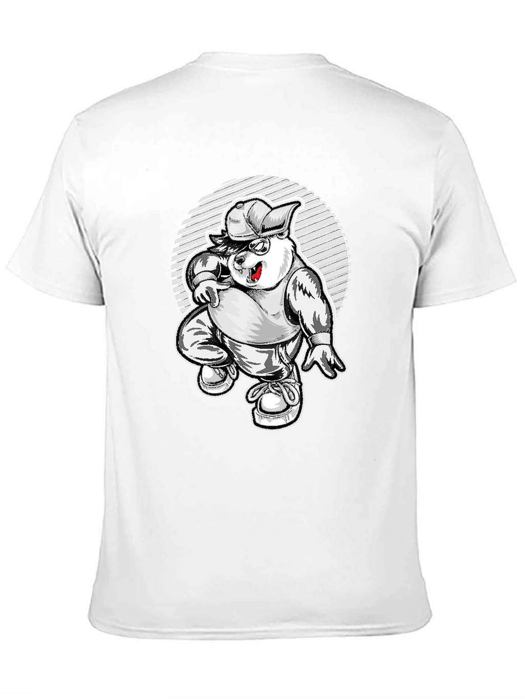 Cool Cartoon Bear Graphic Tee