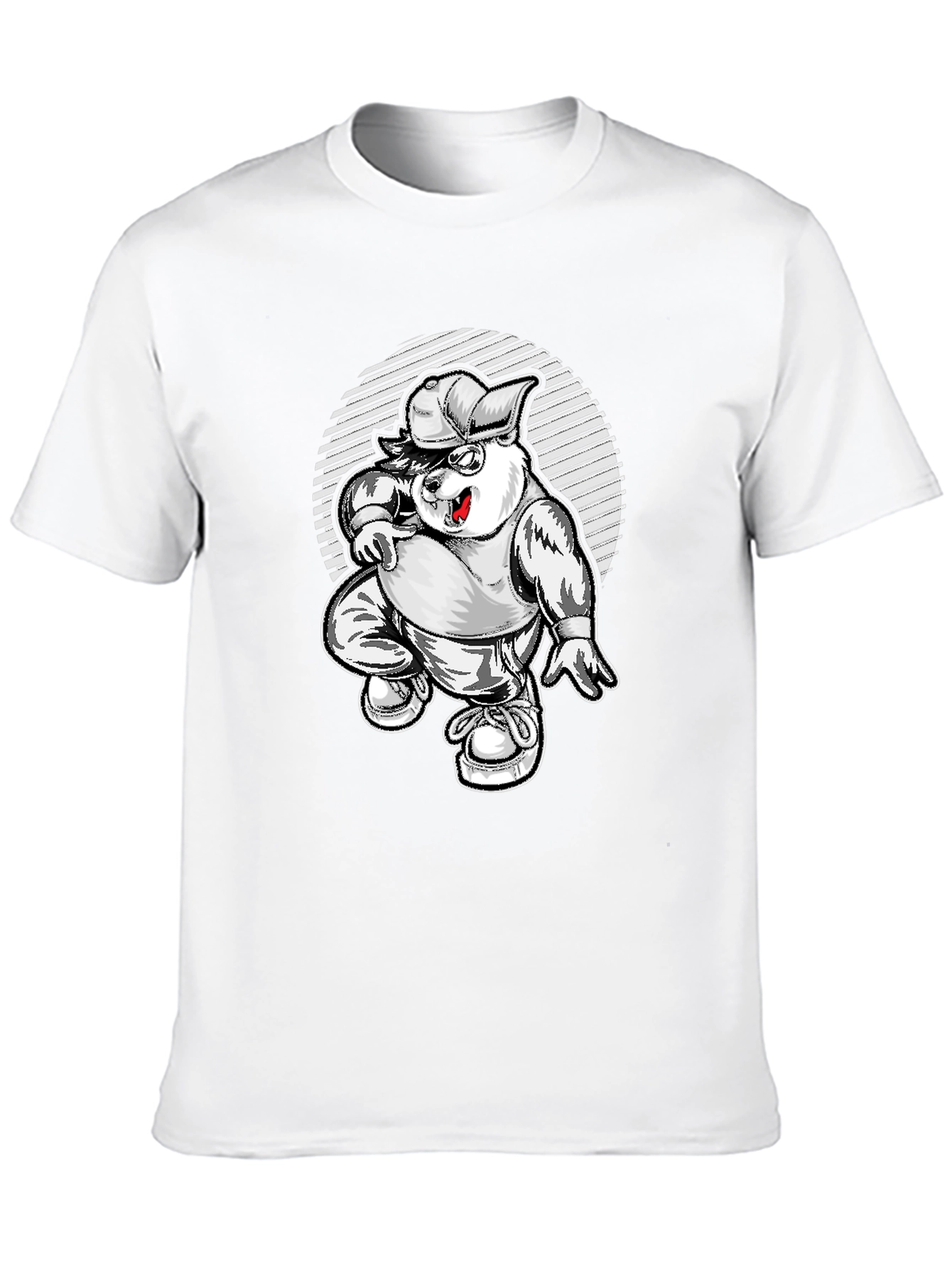 Cool Cartoon Bear Graphic Tee