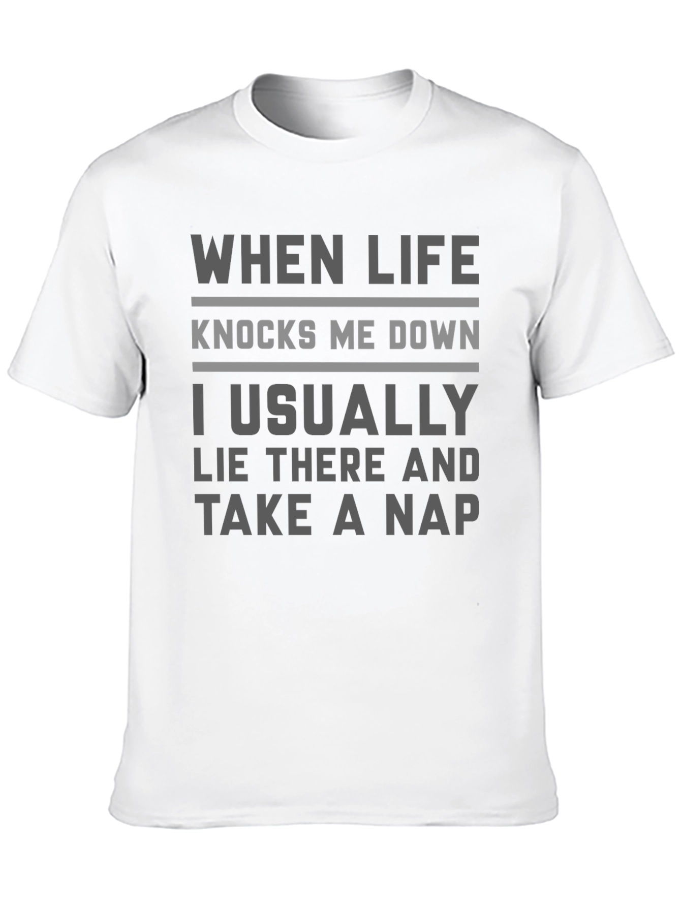 Funny Take A Nap Slogan Graphic T-Shirt