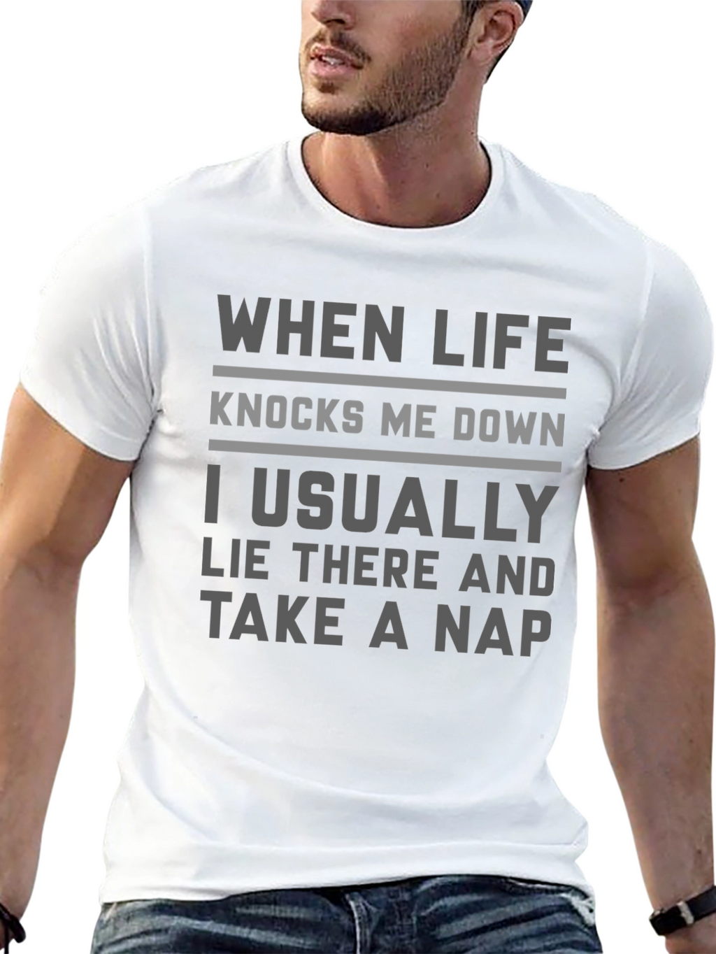 Funny Take A Nap Slogan Graphic T-Shirt