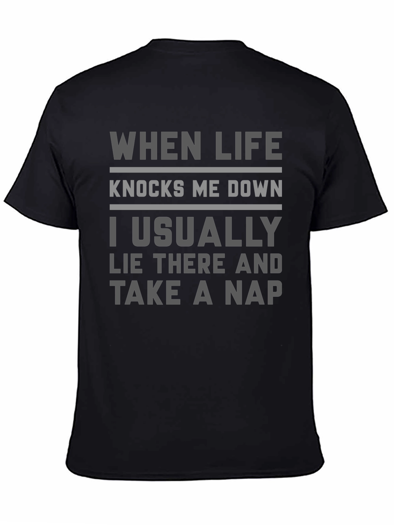 Funny Take A Nap Slogan Graphic T-Shirt