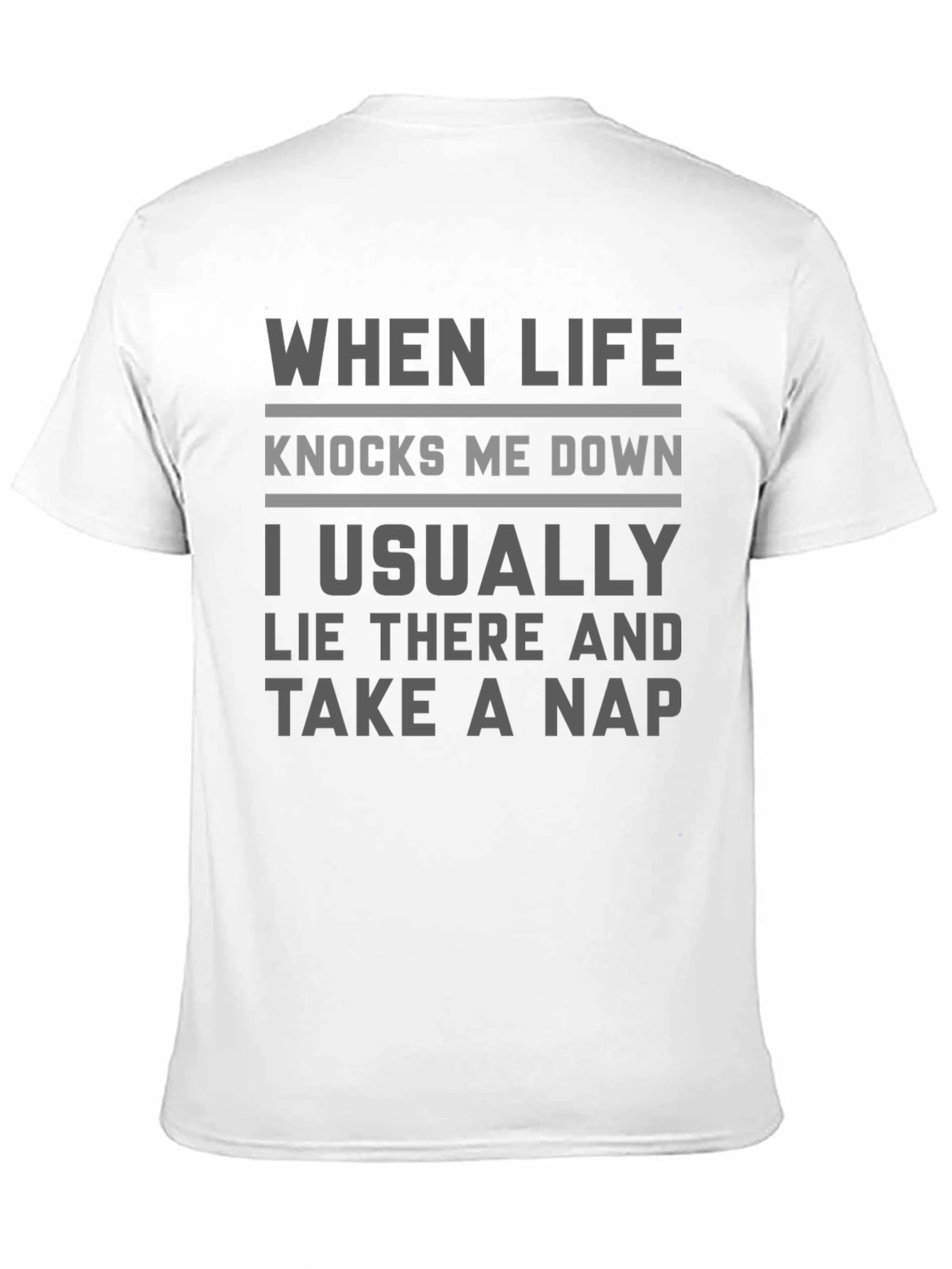 Funny Take A Nap Slogan Graphic T-Shirt
