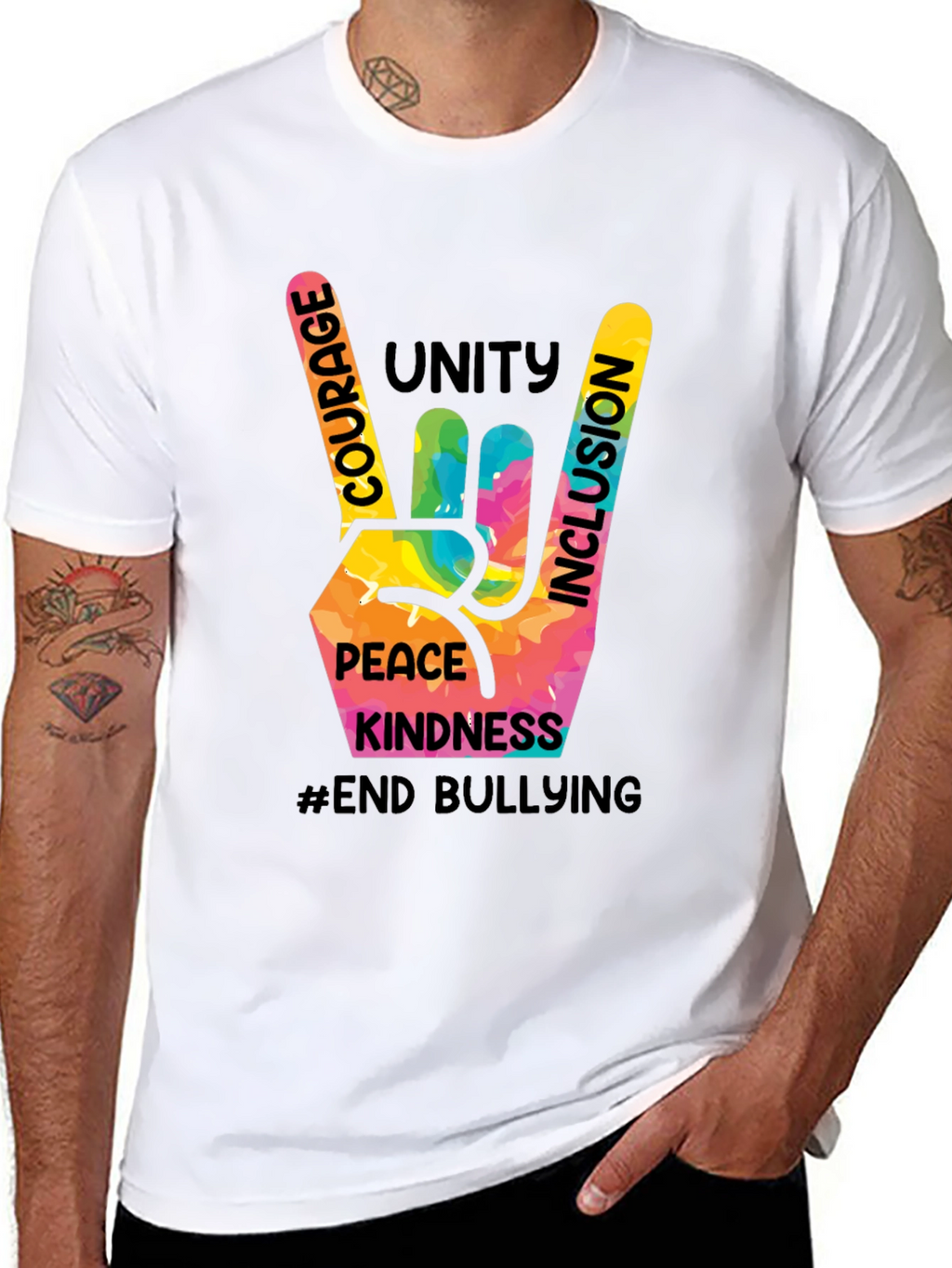 Unity Kindness Peace T-Shirt - End Bullying