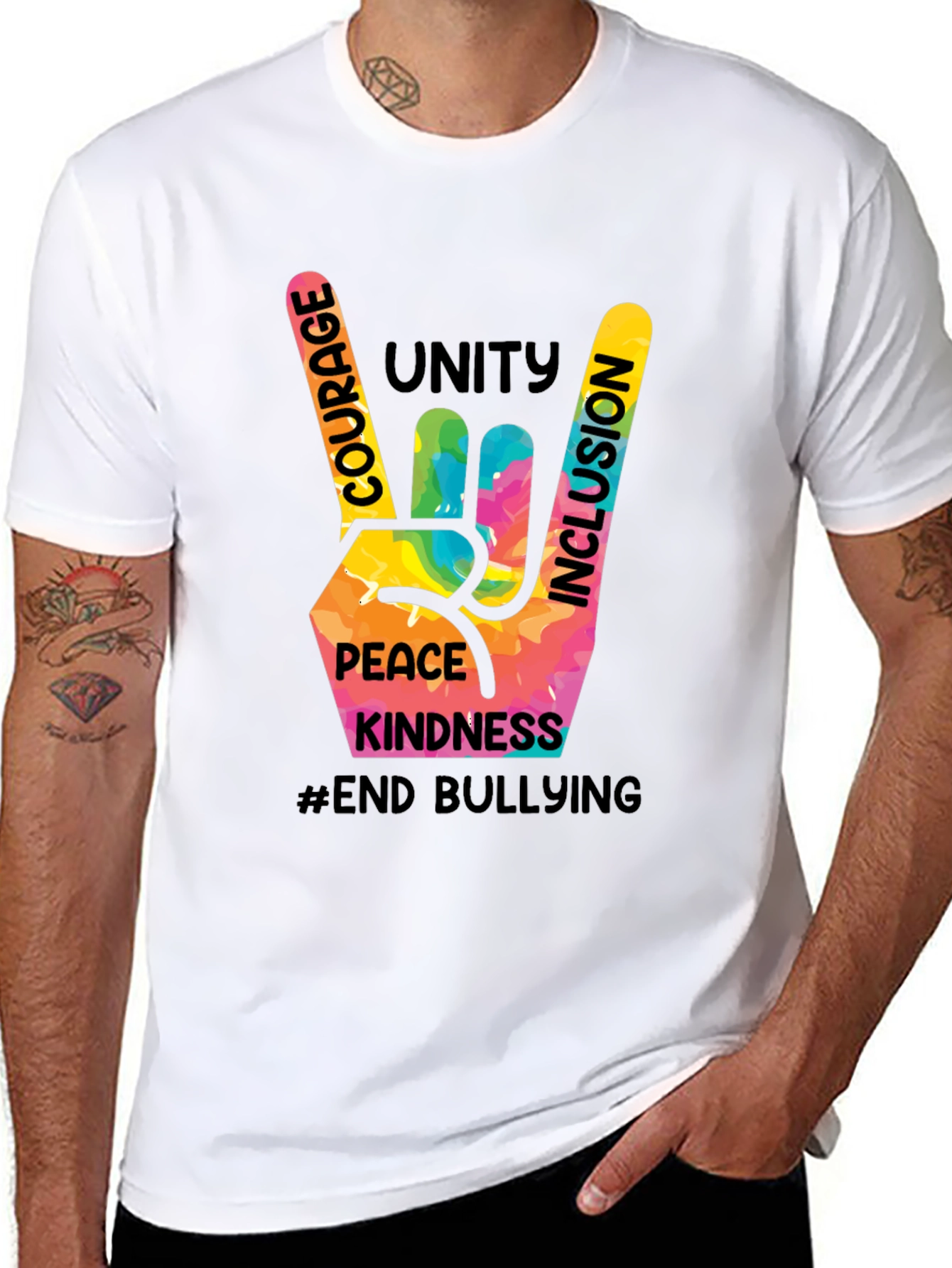 Unity Kindness Peace T-Shirt - End Bullying