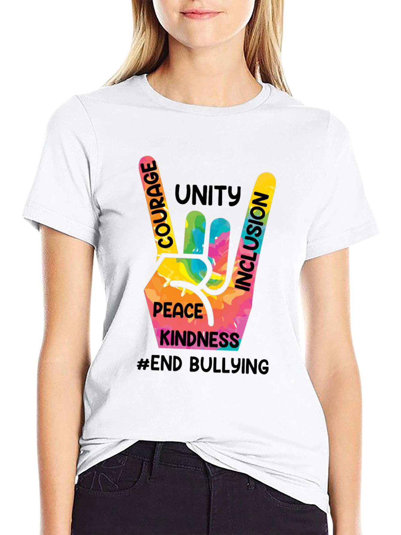 Unity Kindness Peace T-Shirt - End Bullying