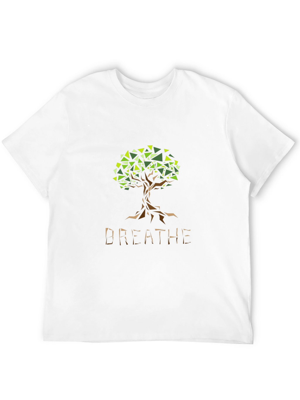 Geometric Tree Breathe Graphic Tee