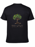 Geometric Tree Breathe Graphic Tee