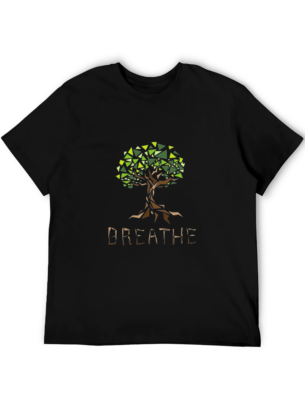Geometric Tree Breathe Graphic Tee