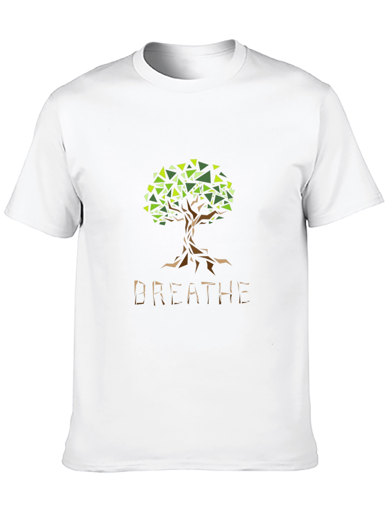 Geometric Tree Breathe Graphic Tee