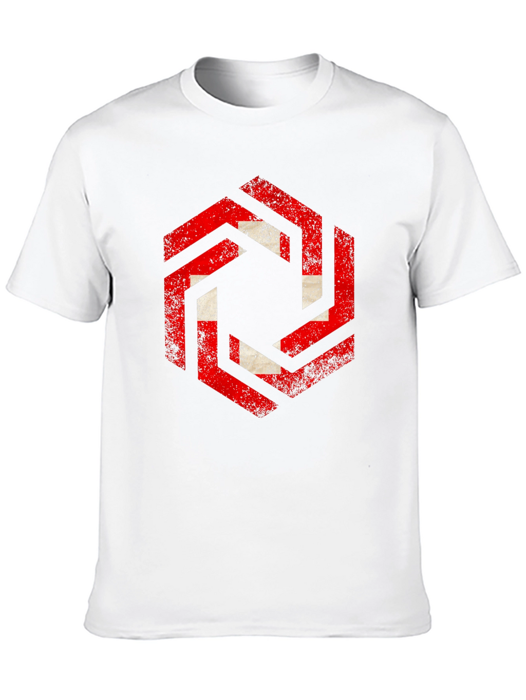 Hexagon Swiss Flag Graphic Tee - Black