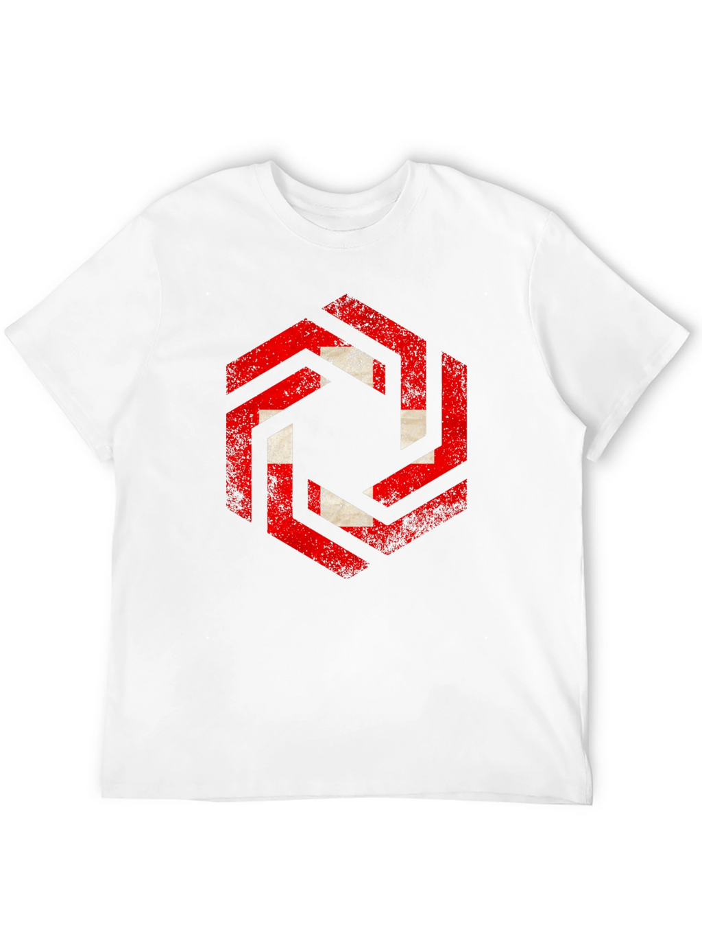 Hexagon Swiss Flag Graphic Tee - Black
