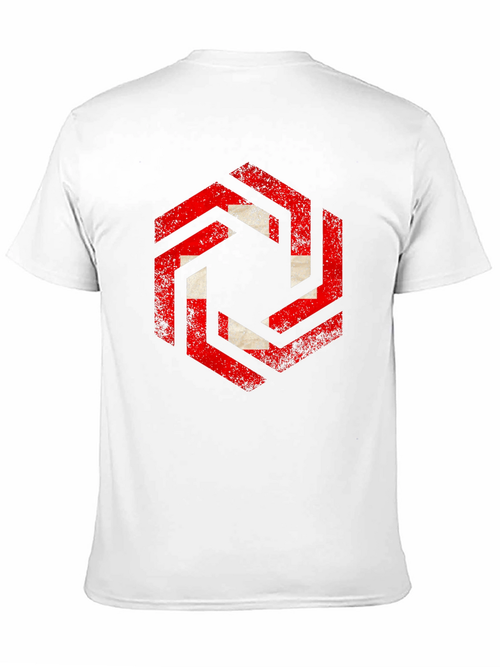 Hexagon Swiss Flag Graphic Tee - Black