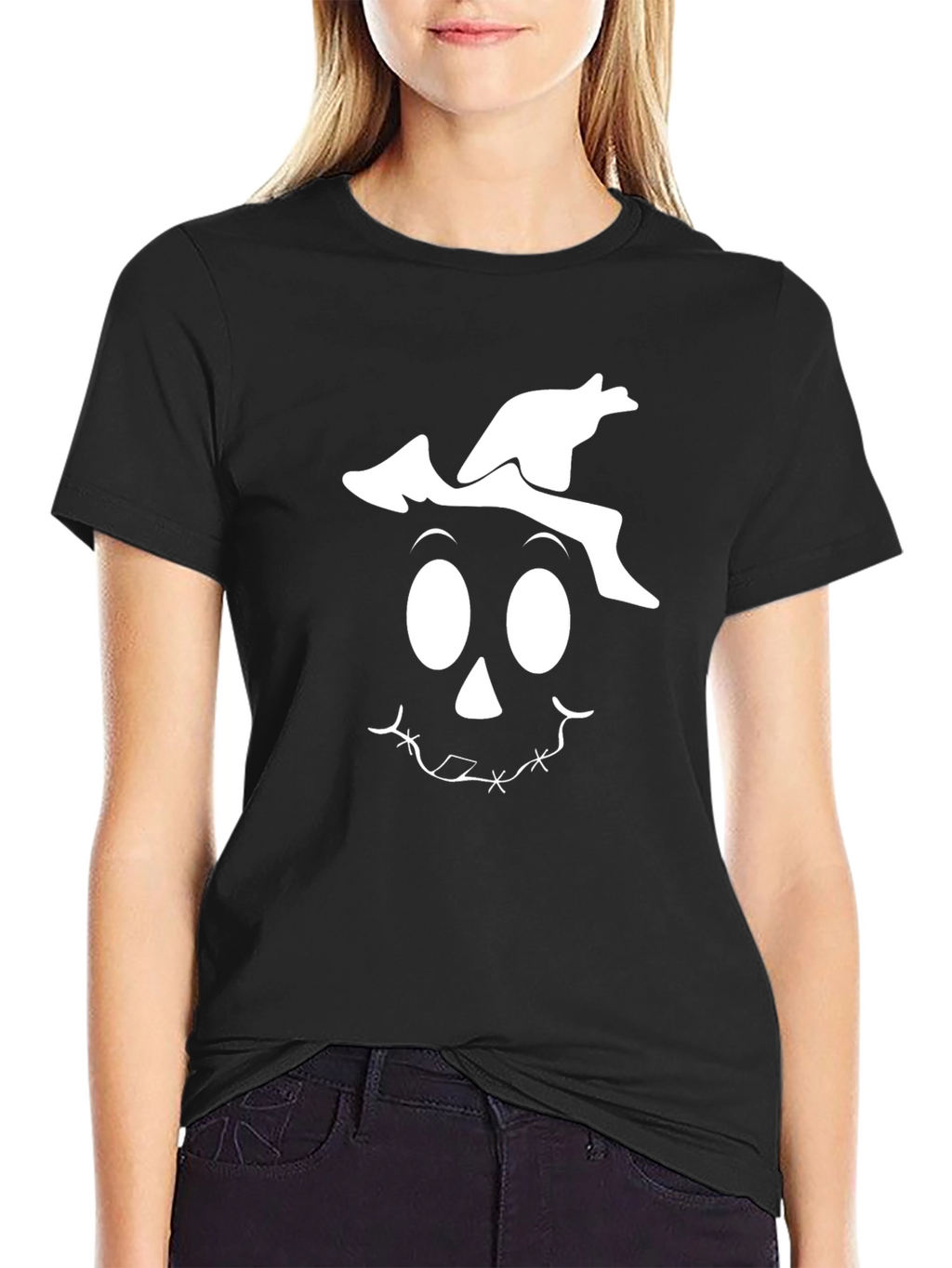 Spooky Scarecrow Graphic T-Shirt