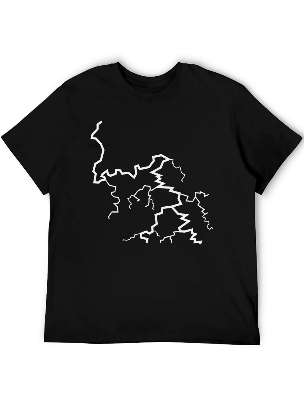Lightning Bolt Graphic Black T-Shirt