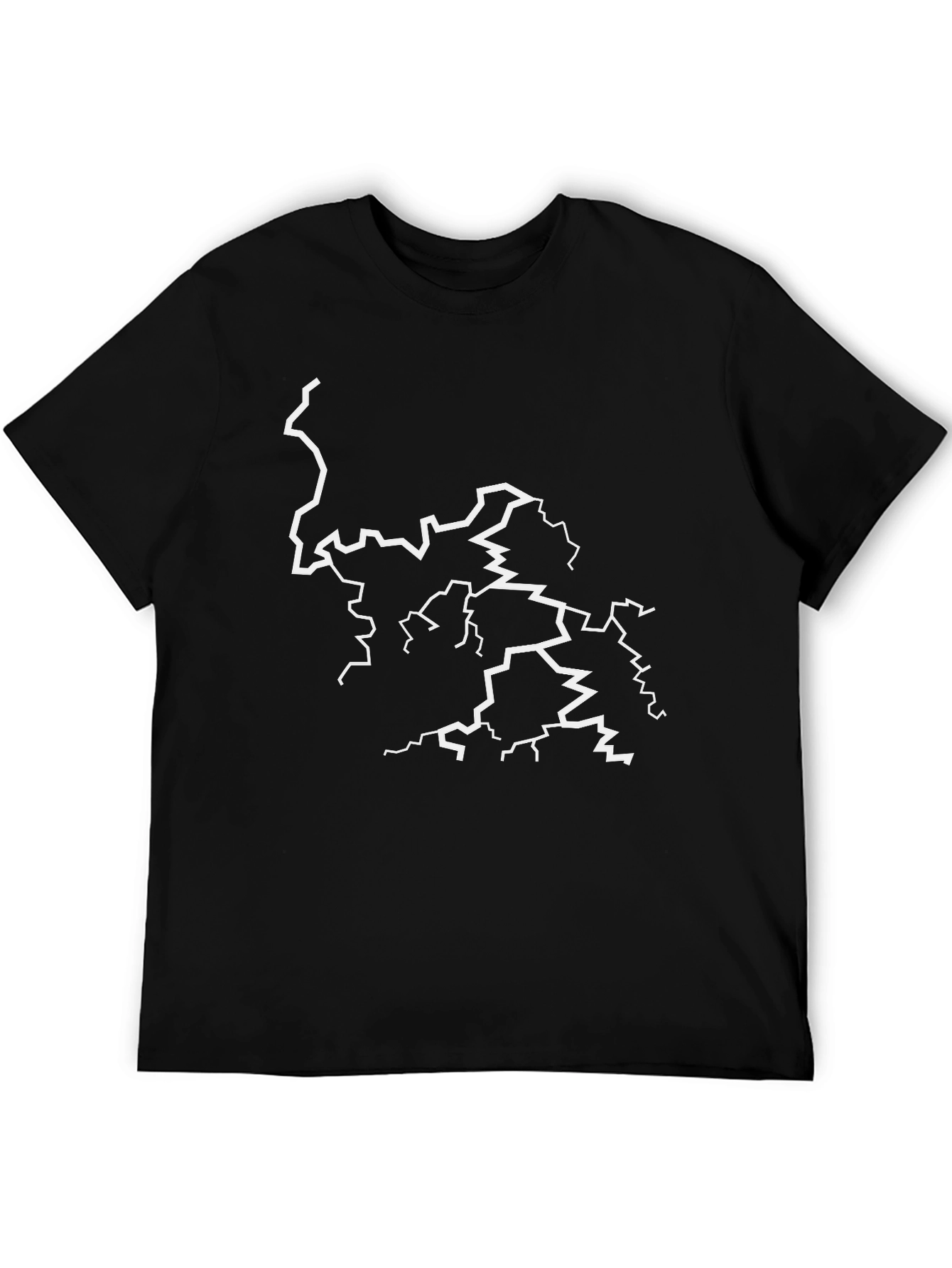 Lightning Bolt Graphic Black T-Shirt