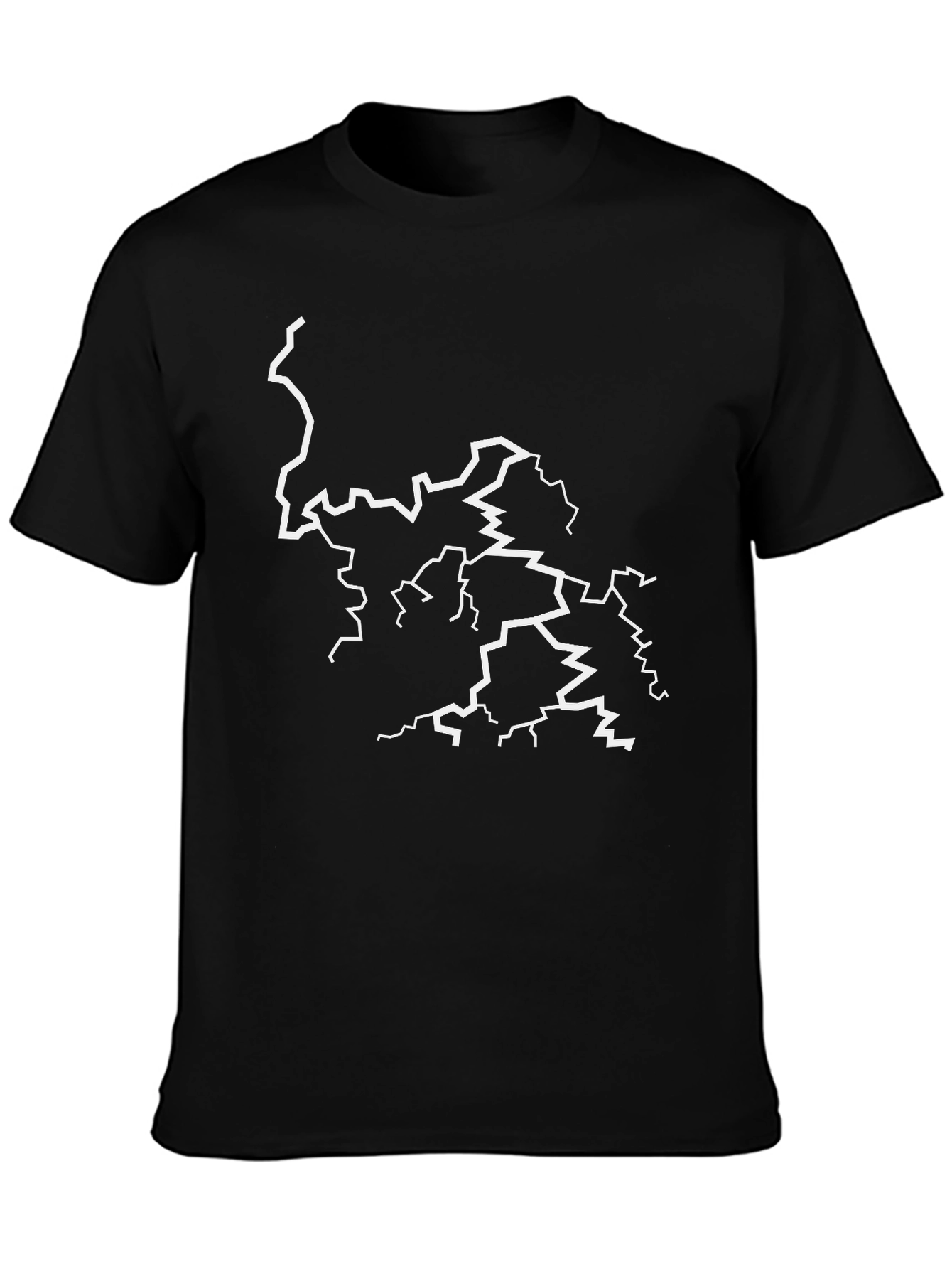 Lightning Bolt Graphic Black T-Shirt