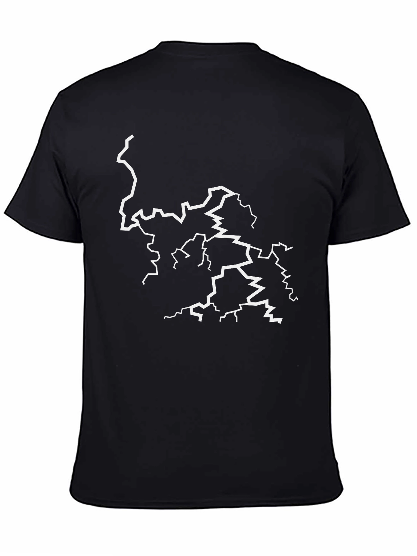 Lightning Bolt Graphic Black T-Shirt