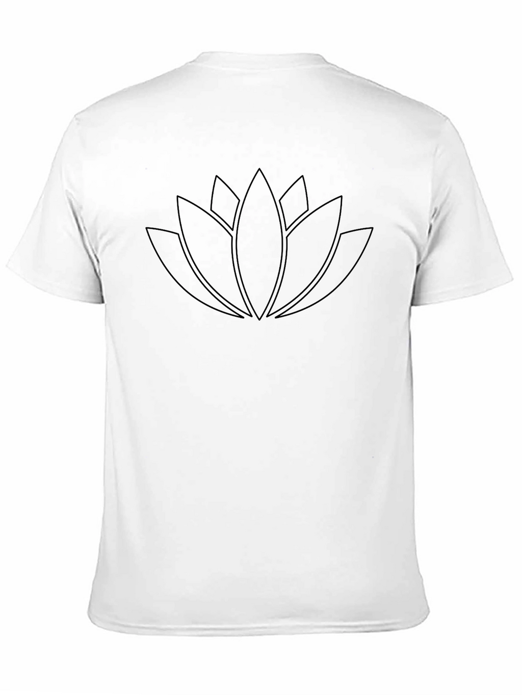 Minimalist Lotus Flower Graphic T-Shirt