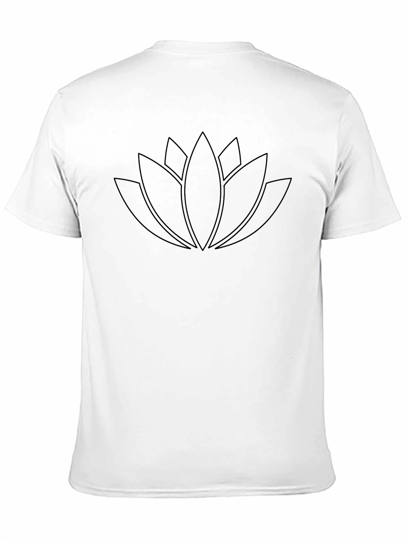 Minimalist Lotus Flower Graphic T-Shirt